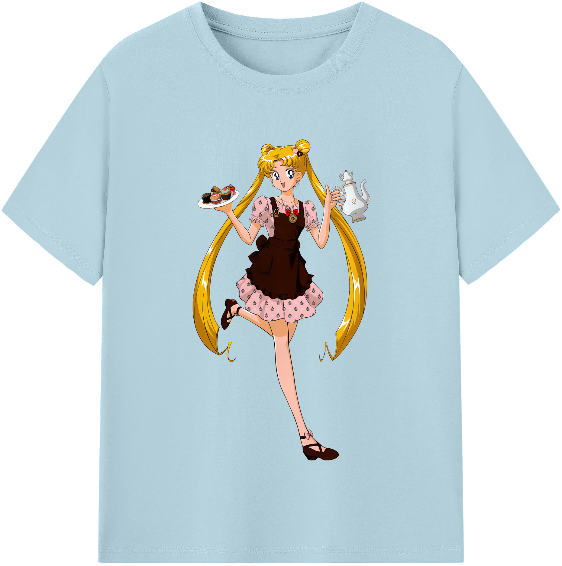 （画像用） 美少女戦士セーラームーン 愛野 美奈子 あいの みなこ Sailor Moon Aino Minako 綿100％半袖Tシャツ（フロントプリント）